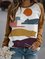 Crew Neck Cotton Long Sleeve Casual Sweatshirt