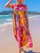 Short Sleeve Floral Cotton-Blend Dresses
