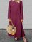 Casual Solid Color A-line Loose Maxi Dress