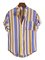 Men's Stand Collar Striped Shirts