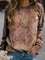 Cotton Casual Long Sleeve Paisley Shirts & Tops
