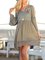 Women Long Sleeve Holiday V Neck Dresses