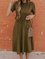 Shift Plain Casual Cotton Dresses
