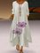 3/4 Sleeve Casual Asymmetric Maxi Dresses