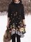 Fake two elegant printed pleated dresses