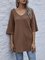 Solid Short Sleeve Pockets Top