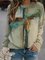 Casual Shift Cotton-Blend Ombre/tie-Dye Sweatshirt