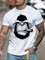 Street Wear Cartoon Cotton-Blend Men's Fashion Print Tee