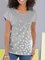 Bird Print Scoop Neck Top