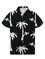 Men's Lapel Coconut Tree Printed Shirts