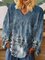 Plants Long Sleeve Cotton-Blend Casual Sweatshirt