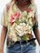 Carnation Flower Illustration Print T-shirt