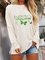 Butterfly Whisperer Print Stitching Sleeve Casual Tops