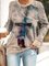 Women's Oil Painting Faith Christian Cross Printed Casual Sweatshirt