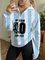 RIP LEGEND 1960-2020 Diego Maradona Print Stripe Stand Collar Zip Sweatshirt-blue