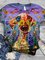 Women's T-shirt Cartoon Dog Print Round Neck Tops Basic