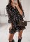 Printed Casual V Neck Half Sleeve Dresses