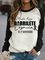 Maradona Letter Round Neck Casual Sweatshirt
