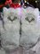 Polyester Printed Casual Winter Gray Gloves