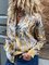 Floral-Print Vintage Long Sleeve Loose Shirts