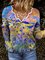 Long Sleeve Floral Sweatshirt