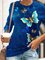 Butterfly Painting Print Blouse