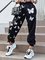 Butterfly Print High Waist Casual Pants For Women