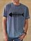 Crew Neck Printed Cartoon Men's Fashion Print Tee