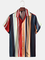 Stripes Cotton-Blend Shirts & Tops