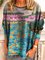 Flower oil painting printing Long Sleeve Shirt & Top