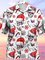 Skull Turn-Down Collar Printed Shirts & Tops