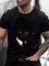 Printed Animal Cotton-Blend Men's Fashion Print Tee