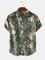 Shirt Collar Cotton-Blend Printed Shirts & Tops