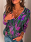 Long Sleeve V Neck Knitted Shirts & Tops
