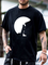 Cotton-Blend Printed Men's Fashion Print Tee