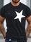Crew Neck Vintage Men's Fashion Print Tee