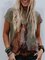 Animal Shift Short Sleeve Casual Shirts & Tops