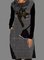 Casual Animal Tunic Round Neckline Shift Dress