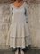 Plus Size Plain Cotton-Blend Vintage Long Sleeve Dresses