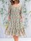 Casual Cotton-Blend Short Sleeve Shift Dresses