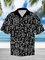 Printed Shirt Collar Abstract Shirts & Tops
