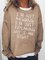 JFN Crew Neck Floral Casual Sweatshirt