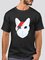 Cotton-Blend Crew Neck Casual Men's Fashion Print Cat Tee