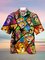 Shirt Collar Cotton-Blend Animal Shirts & Tops