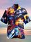 Cotton-Blend Casual Printed Shirts & Tops