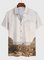 Square Neck Abstract Casual Shirts & Tops