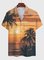 Abstract Casual Cotton-Blend Shirts & Tops