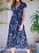 Holiday Printed Floral Short Sleeve Dresses