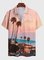 Square Neck Abstract Vintage Shirts & Tops