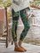 Sheath Color-Block Vintage Pants